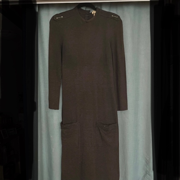 Vintage Sonia Reykiel Black Wool Sweater Dess - Picture 2 of 6